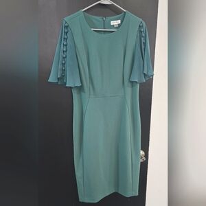 Elegant Seamoss Green Dress